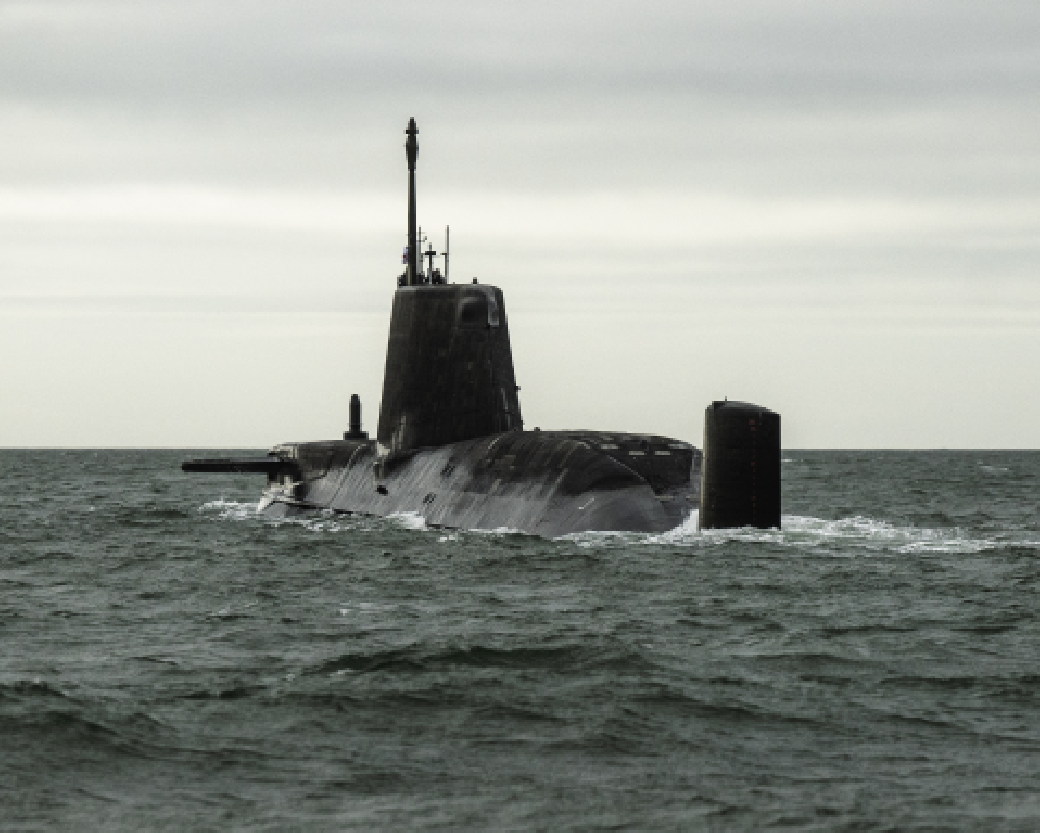 HMS Anson has left Barrow-in-Furness to embark on the next stage of her journey.
